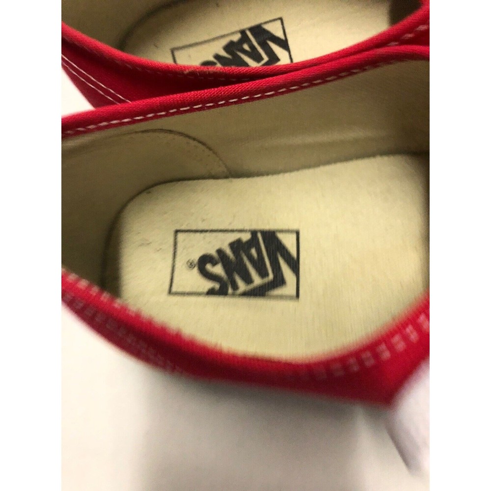 Vans Authentic Core Classics Red Canvas Sneakers … - image 4
